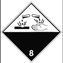 Image of 223585 - Transport Sign - ADR 8 - Corrosive substance
