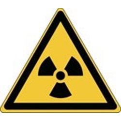 Image of 826757 - ISO Safety Sign - Warning; Radioactive material or ionizing radiation