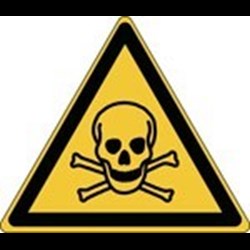 Image of 828683 - ISO Safety Sign - Warning; Toxic material
