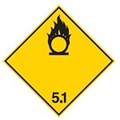 Image of 258961 - Transport Sign - ADR 5.1 - Oxidizing Substance