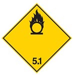 Image of 258961 - Transport Sign - ADR 5.1 - Oxidizing Substance