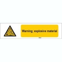 Image of 816732 - ISO 7010 Sign - Warning; explosive material