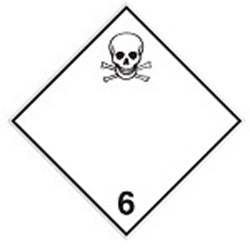 Image of 258968 - Transport Sign - ADR 6.1 - Toxic substance