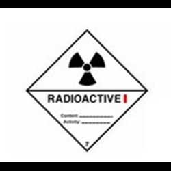 Image of 811663 - Transport Sign - ADR 7A - Radioactive 7A I