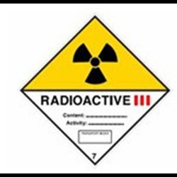 Image of 811673 - Transport Sign - ADR 7C - Radioactive 7C III
