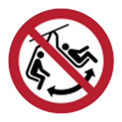 Image of 135796 - Do not swing the chair - ISO 7010