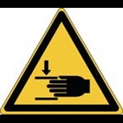Image of 139015 - Warning; Crushing of hands - ISO 7010