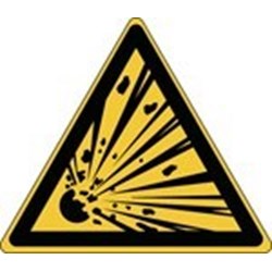 Image of 816663 - ISO Safety Sign - Warning; explosive material