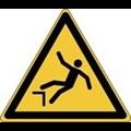 Image of 827497 - ISO Safety Sign - Warning; Drop (fall)