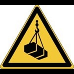 Image of 828538 - ISO Safety Sign - Warning; Overhead load