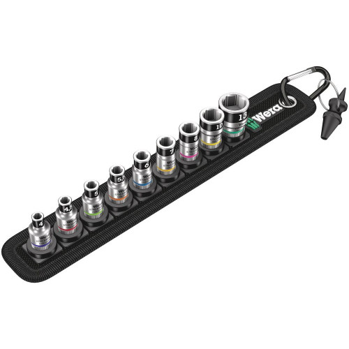 WERA - 05003880001 - 10PC ZYKLOP 1/4" SOCKET SET