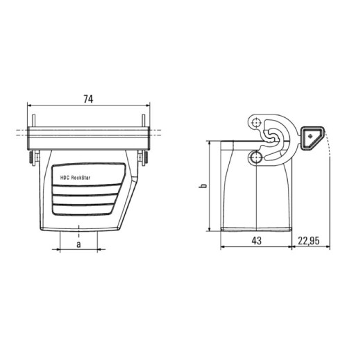 WEIDMULLER - 1021330000 - HDC 06B KLU 1M25G