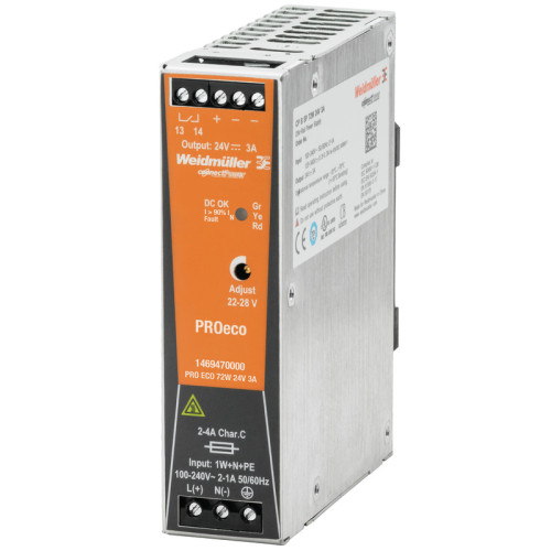 WEIDMULLER - 1469570000 - PRO ECO 72W 12V 6A