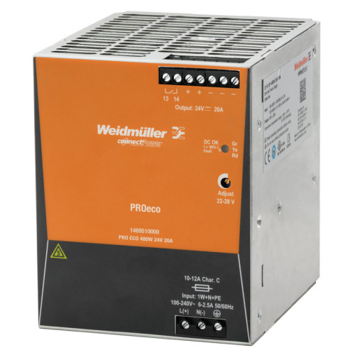 WEIDMULLER - 3025590000 - PRO ECO 480W 24V 20A II