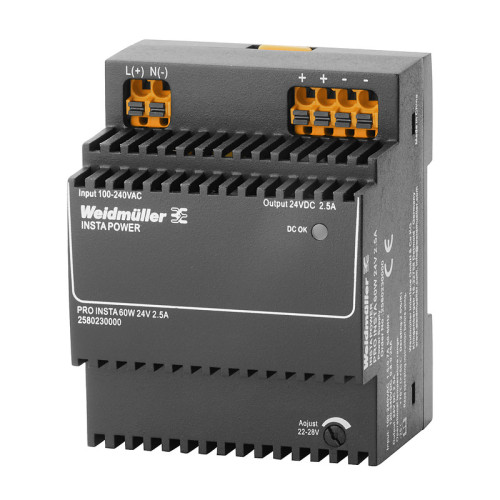 WEIDMULLER - 2580230000 - PRO INSTA 60W 24V 2.5A
