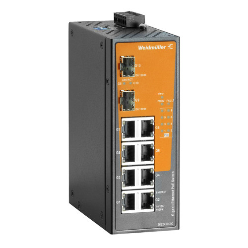 WEIDMULLER - 2682410000 - IE-SW-EL10-8GTPOE-2GESFP