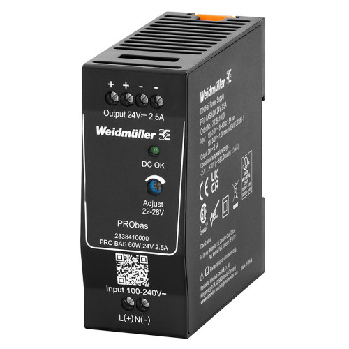 WEIDMULLER - 2838410000 - PRO BAS 60W 24V 2.5A