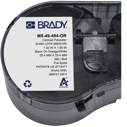 BRADY - 170910 - M5-49-494-OR