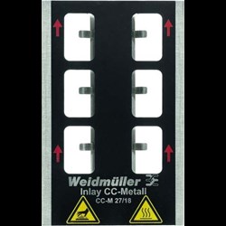 Image of Weidmuller - Metallicards - INLAY CC-M 27/18 - QTY 1