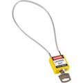 Image of Brady Compact Cable Padlock Yellow 40cm KD