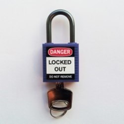 Image of Brady Compact safe padlock 25mm Sha KD Blue/6