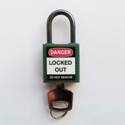 Image of Brady Compact safe padlock 25mm Sha KD Green/6