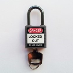 Image of Brady Compact safe padlock 25mm Sha KD Grey/6