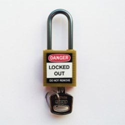 Image of Brady Compact safe padlock 38mm Sha KD Yel/6