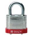 Image of Brady Steel Padlock 20mm Sha KD Red/6