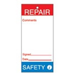 Image of Brady Tag-REPAIR-Safety-160*75