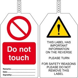 Image of Brady TAG-DO NOT TOUCH-145*85