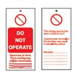 Image of Brady TAG-DO NOT OPERATE E.D.-75*160