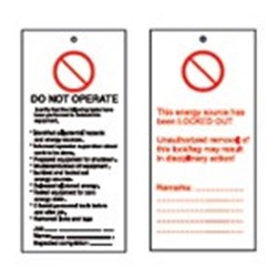 Image of Brady TAG-DO NOT OPERATE I...-75*160
