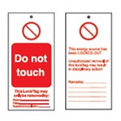 Image of Brady TAG-DO NOT TOUCH-75*160