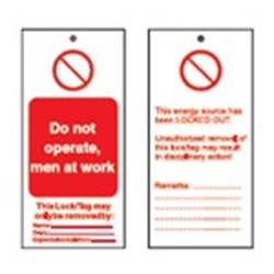 Image of Brady TAG-DN OPERATE/MEN-75*160