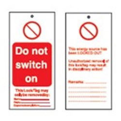 Image of Brady TAG-DO NOT SWITCH ON -75*160
