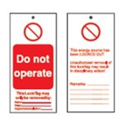 Image of Brady TAG-DO NOT OPERATE-75*160