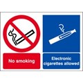 Image of 138519 - Prohibition signs - No smoking / Electronic cigarettes allowed