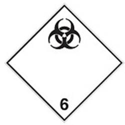 Image of 223583 - Transport Sign - ADR 6.2 - Infectious substance