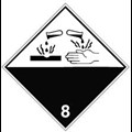 Image of 257524 - Transport Sign - ADR 8 - Corrosive substance
