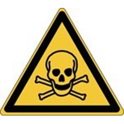 Image of 828685 - ISO Safety Sign - Warning; Toxic material