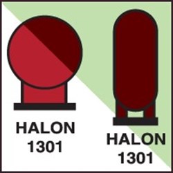 Image of 195061 - Halon 1301 bottles placed in protected area - IMO