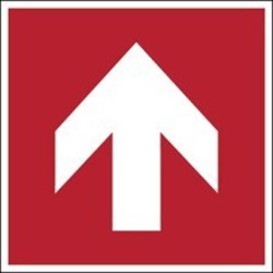Image of 830793 - ISO Safety Sign - Direction arrow (90° increments), fire fighting