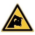 Image of 836283 - Glow-in-the-dark safety sign