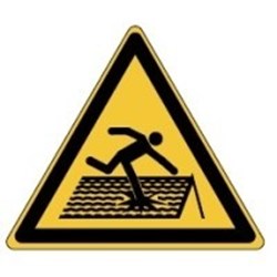 Image of 836290 - Glow-in-the-dark safety sign