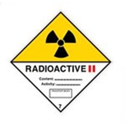 Image of 811666 - Transport Sign - ADR 7B - Radioactive 7B II