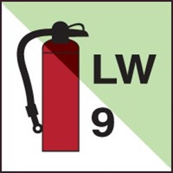 Image of 139495 - Portable fire extinguisher LW9 - IMO
