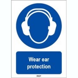 Image of 818326 - ISO 7010 Sign - Wear ear protection