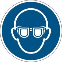 Image of 818425 - ISO 7010 Sign - Wear eye protection
