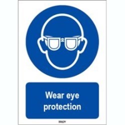 Image of 818476 - ISO 7010 Sign - Wear eye protection